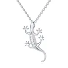 Pendant Sterling Luxury Wholesale Lizard Pendant S925 Sterling Silver ZC Wedding Jewelry Necklace For Women
