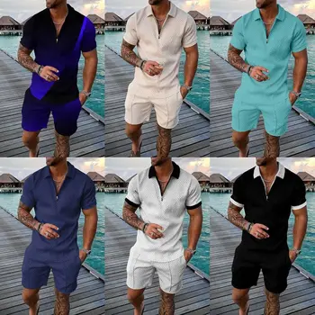 JYHS1 Men clothes 2022 summer short sleeved shorts twopiece sports and leisure men's suit