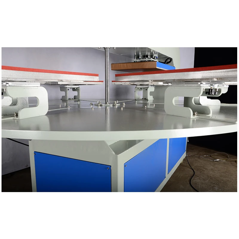 product factory sale cloths textiles heat transfer pneumatic 4060cm 4 station 1 head fully automatic heat press machine-7