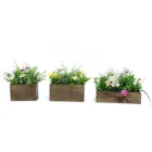 Artificial Fake Silk Potted Flowers For House Decorations Lobby Bathroom Wedding Office Indoor