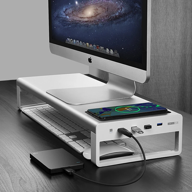 monitor riser with usb hub