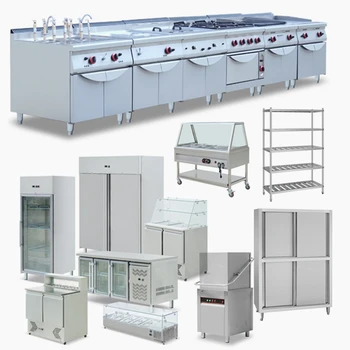 Foshan Factory fast food kitchen equipment supply/commercial restaurant canteen kitchen equipment