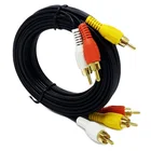 Audio Cable 3 RCA M To 3 RCA M Audio Video Cable 12 FT