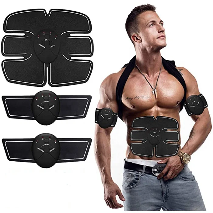 New EMS Remote Control Abdominal Muscle Trainer Smart Body Building Fitness Abs 