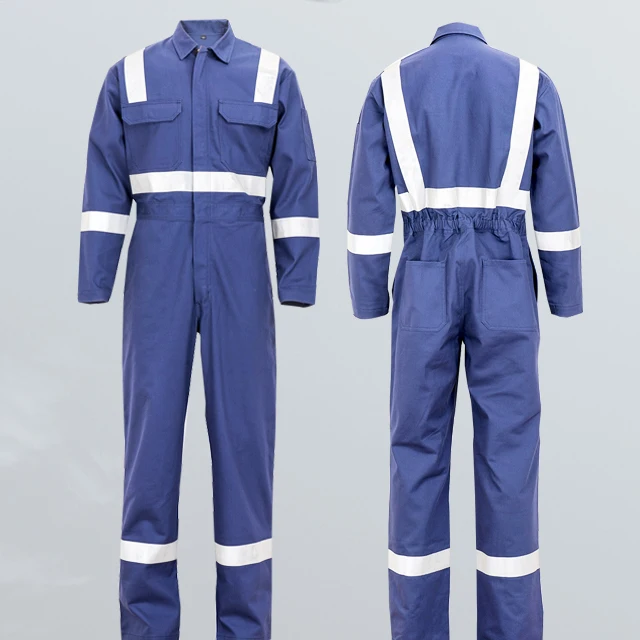 49% FR viscose 49% meta aramid 2% Antistatic inherent EN 11612 EN11611 EN 1149 FR work clothing Flame resistant coverall clothes