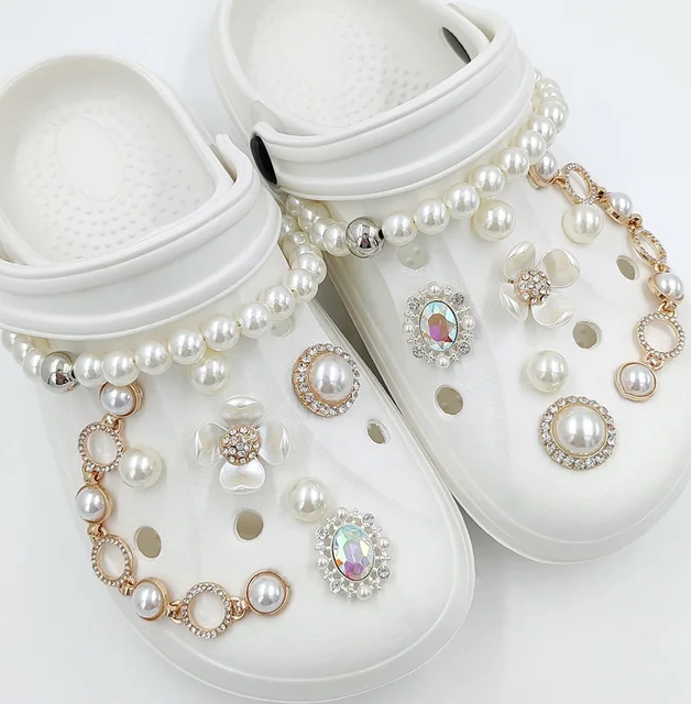 Low Price Clog Shoes With Charms For Summer Holes Shoe Charms For Sneakers Clog Diamond Shoe Buckles