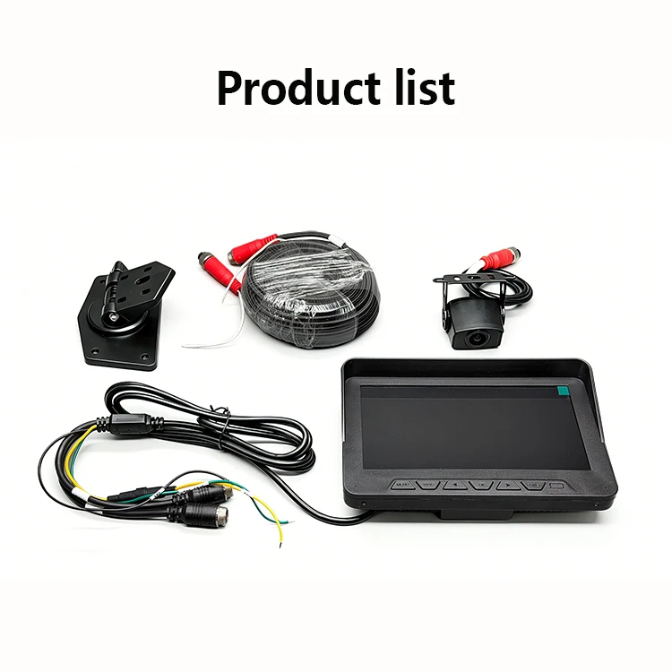 product wemaer 7 inch ips car monitor screen hd rear view reverse backup school bus truck camera system for heavy duty vehicle-11