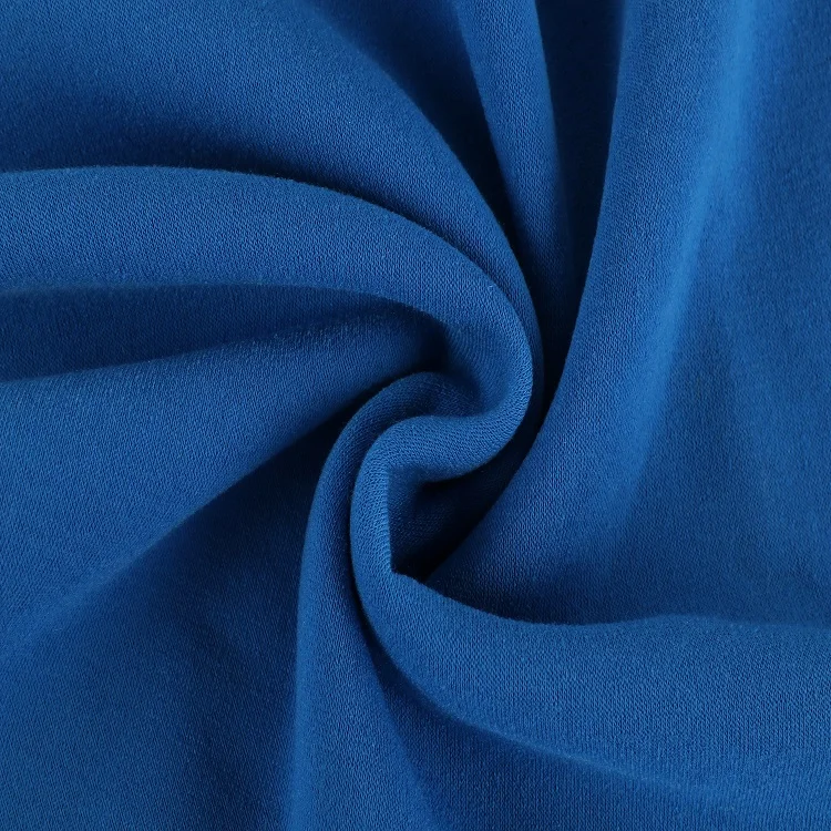 Knit Fleece Fabric, Spun Poly Fleece, 100%Polyester Fabric For Hoodie And Pet Cloth