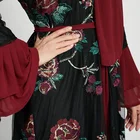 Sleeve Design Embroideried Chiffon New Islamic Women Hijab Sets Dubai Abaya Std1004