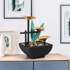 Decoration Tabletop Fountains Indoor Lotus Leaf Relaxation Fountains Tabletop Waterfall Decoration Fountain