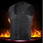 Waistcoat Mens Heated Vest Mens Neoprene Heated Vest Portable 5V USB Heated Waistcoat