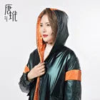 Green Jacket Green Hot Sale Dark Green Regular Hooded Women's Jacket Casual Fashion Simple Silk Down Jacket