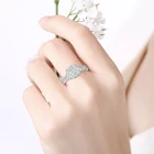 Jewelry High Quality White Gold Wedding Rings 18K With Diamond In Gold Jewelry