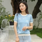 Ladies Summer Knit For Ladies Fashion Custom Girl's Knitted O-neck Women Sweater