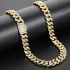 Diamond Chain Men Fashion Jewelry Luxury Fashion Gold Plated Diamond Iced Out Miami Cuban Link Chain For Men Women