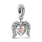 Pendant Silver Silver 2021 New Angel Wings Love Rose Pendant Charm S925 Silver High Quality Wholesale