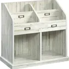 Bookcase L:30.24"xW:14.65"xH:28.27" White Plank Finish