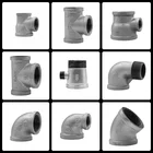 Cast Pipe Malleable Pipe Fitting Black And Galvanized Malleable Ductile Cast Iron Pipe Fittings 45 Degree Elbow