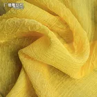 Pleated Fabric Pleated Texture Scarf Soft And Refreshing Blue Pleated Candy Colored Crepe Poly Chiffon Fabric