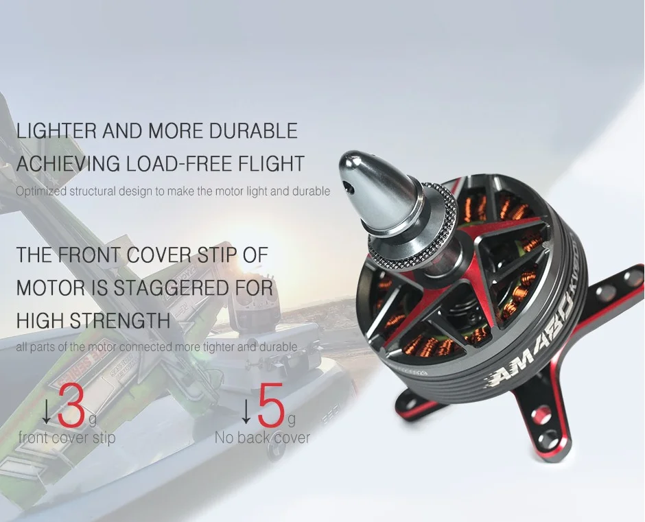 Durable kv600 kv650 kv900 UAV T- motor AM 480 motors AM480 3D Brushless Motor details