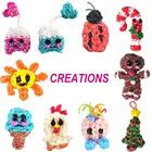Toys Wholesale 32 Grids Multicolor Hands-on Learning Toys Rubber Band Braided Bracelet Set