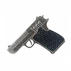 Bag Evening Crystal 2021 Diamond Clutch Rhinestone Bag Evening Crystal Women Purses Bling Gun Shape Purse Handbag