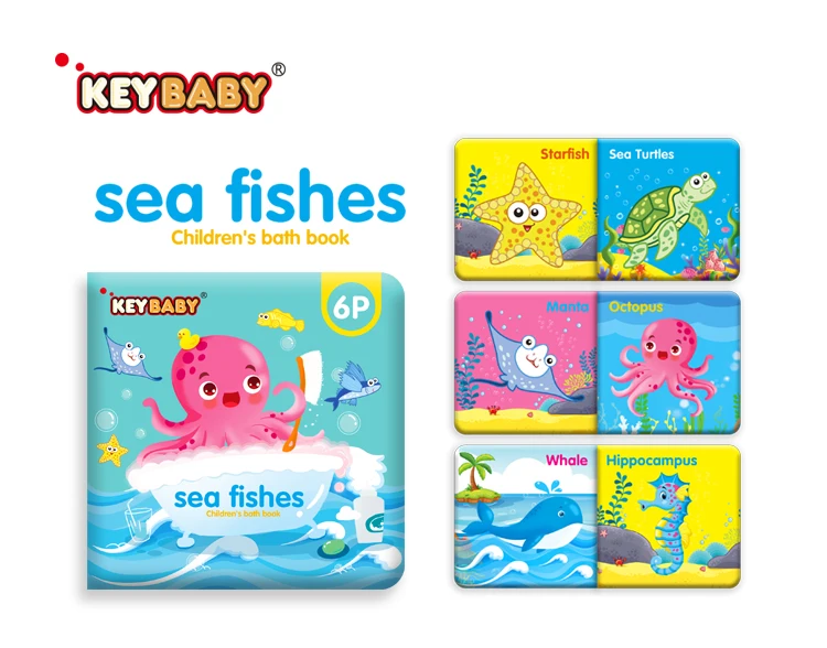 Produkt Keybaby Unisex wasserdichtes aktiviertes Plastikbuch Kinder-Mal- und Badebuch für 2 4 und 5 7 Jahre-23