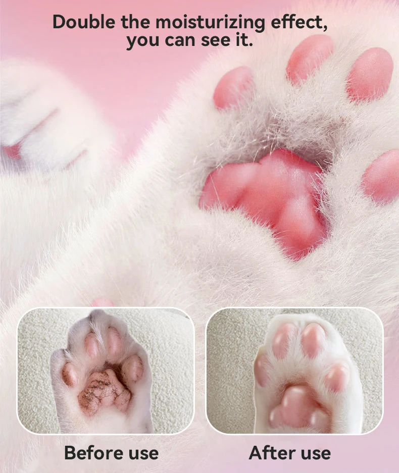 New Four Seasons Pet Foot Moisturizer to Prevent Dry and Cracked Feet of Cats and Dogs Peach Flavored Plant Essence Pet Products details