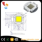 100 Led Chip 100w High Power 100 Watt 590nm Yellow Color Led Chip 100w Diode
