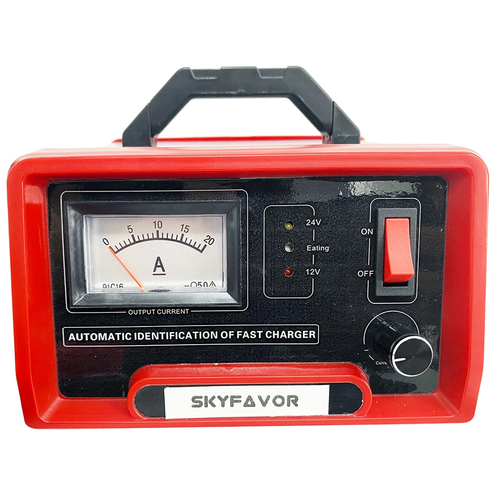 Automatic 12V 24V battery charger 12V 24V 10A adjustable fast truck motorcycle car battery charger for gel agm lead acid