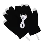 Gloves Winter USB Electric Heating Warm Gloves Black Ski Winter Safety Heating Gloves Knitted