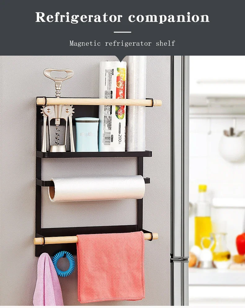 2023 Kitchen Multifunctional Refrigerator Storage Spice Side