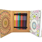 Book For Adult Book Colouring Book High Quality Hot Sale Oem Coloring Book Set With 12 Color Pencils For Adult