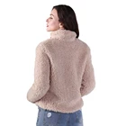 Woman Wholesale Winter Ladies Wool Faux Fur Jacket For Woman Factory Direct Selling Price High Quality