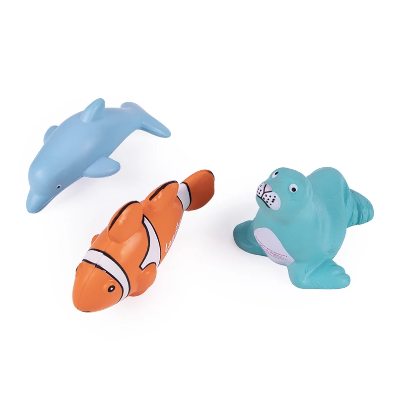 Hotsale Dolphin Shape PU Stress Balls Anti-Stress Promotional Toy Balls