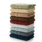 Jacquard Towel Hotel Towels 100% Cotton 100% Cotton Classic Jacquard Border Hotel Towel