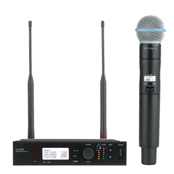 ULXD4 BETA58A SM 58 ULXD1 Ultra High Frequency Wireless Handheld Karaoke Microphone Professional Metal Wireless System