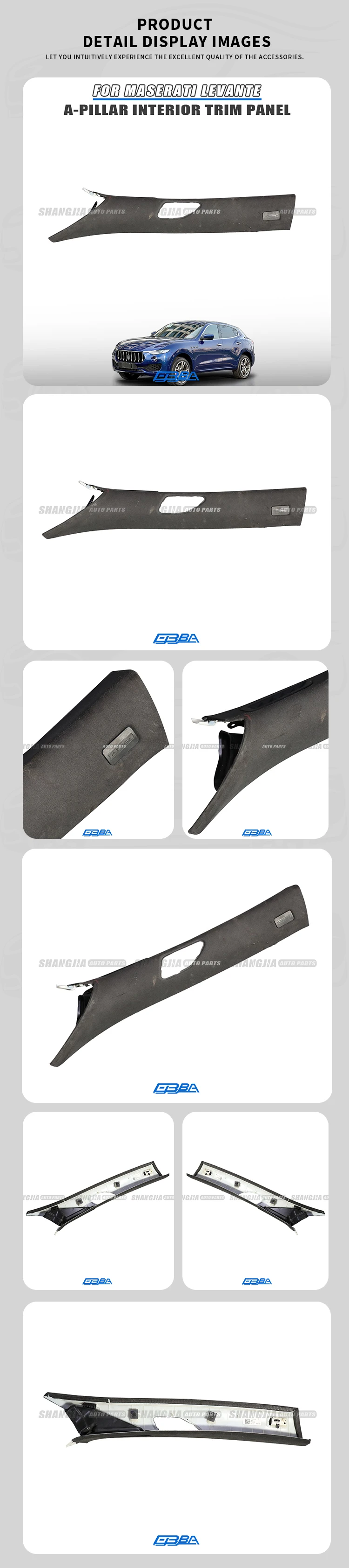 Wholesale Accessories ABS Plastic Car Door Trim Panel For Maserati Levante 2017 OE 670048579 factory