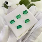 Hot Sale Hydrothermal Synthetic Emerald For Jewelry 8x6 Emerald Cut Lab Grown Emerald