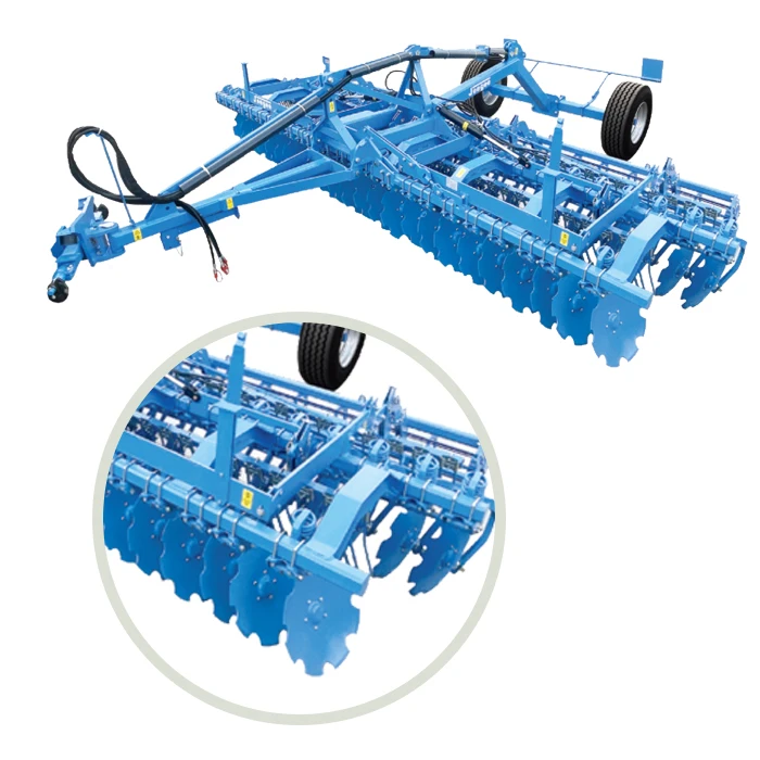 product best selling hydraulic folding farm equipment semi suspended disc plow for tractor-7