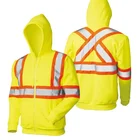 Hoody Sports Hi-Vis Jackets Reflective Hoody Outdoor Polar Fleece Safety Hoody