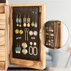 Jewelry Retro Style Customized Paulownia 5-layer Large Jewelry Storage Box Wooden Glass Jewelry Box