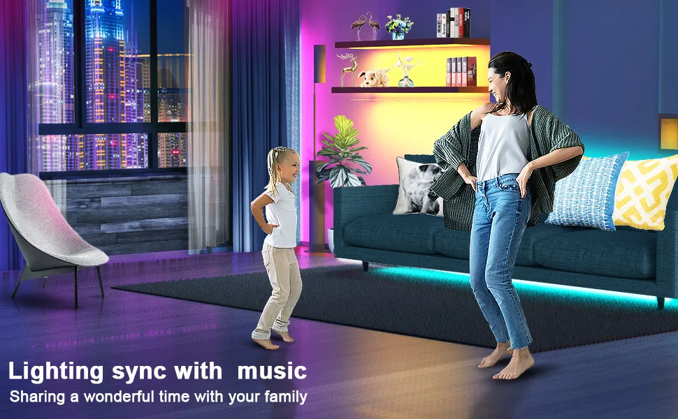 Hot Selling good quality App controlled full kit music SMD5050 5M 10M Outdoor Flexible waterproof smart RGB LED strip Light