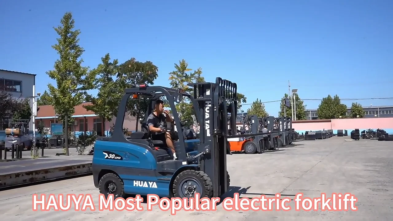 Msds Cnas Huaya V Portable Electric Forklift Ton Ton Large