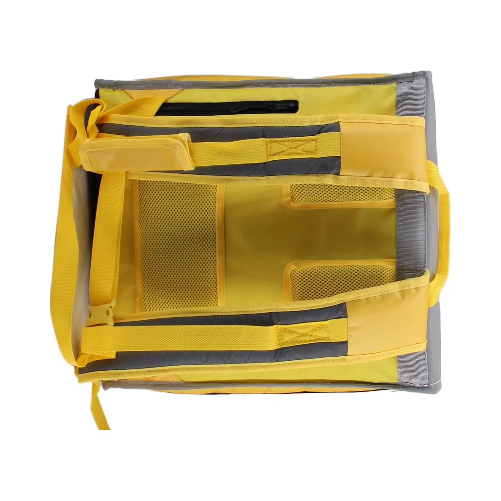 Customized Waterproof Insulated Food Delivery Backpack Food Insulation Heated Bike Food Delivery Bag factory