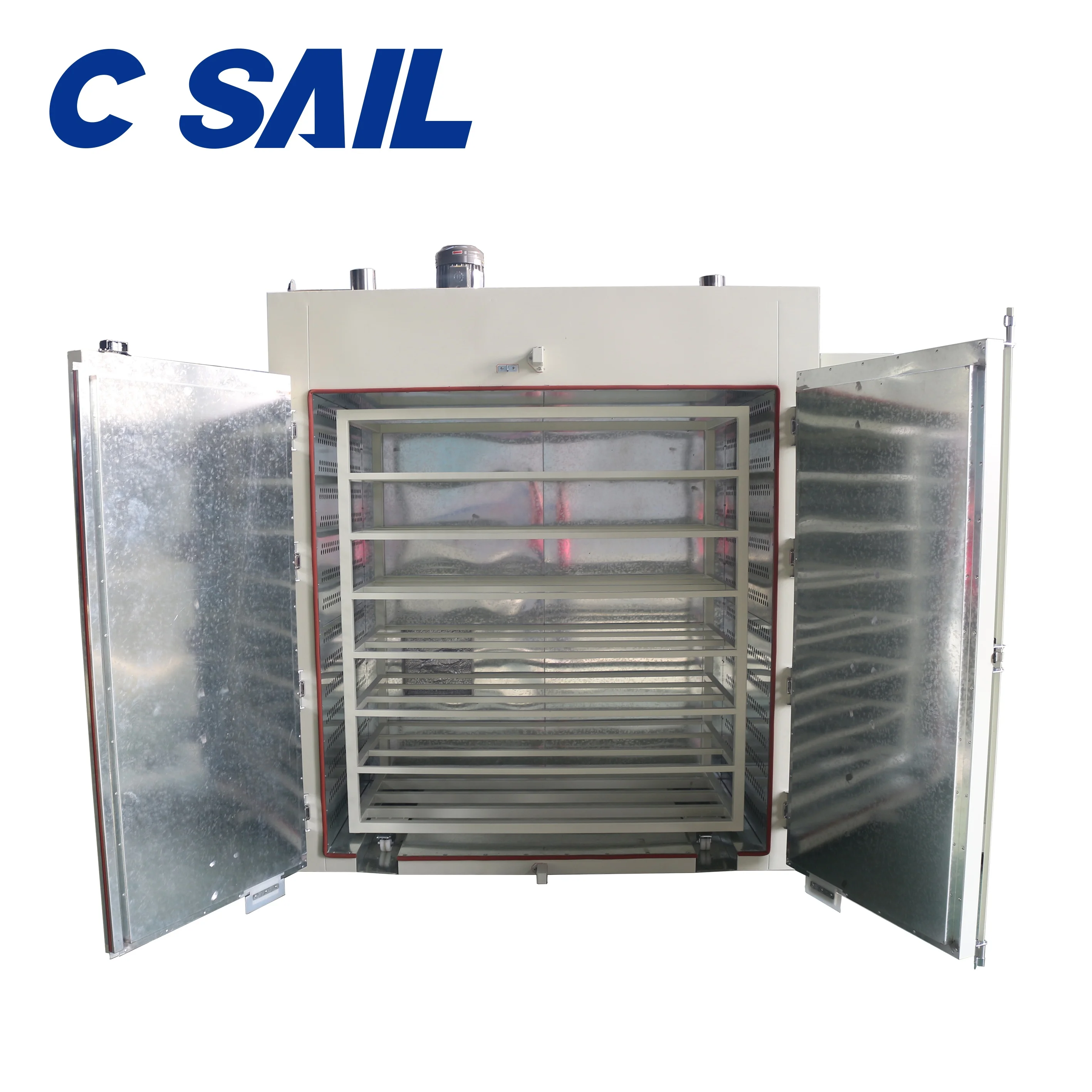 Uniform Heating Temperature Trolley Type Precision Hot Air Drying Machine For Resin Leather Wood Electroplating