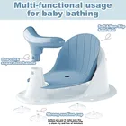 Baby BBCare Baby Bathtub Seat With Backrest Suction Cups For Stability Portable Safety Chair For 6-18 Months