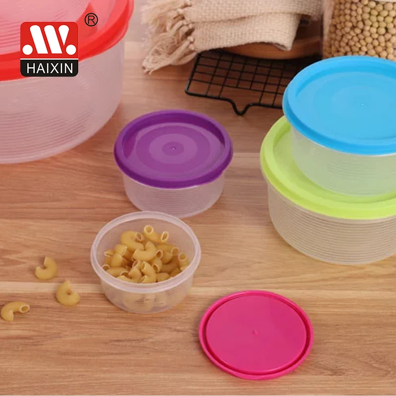 Wholesale PP clear 1 compartment meal prep food storage containers with colorful lids