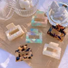 Clip Acetate Bath Shell New Color Girly Temperament Clip Simple Geometric Plate Hair Claw Fairy Top Clip