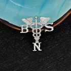 Angel Wings Stock Silver Doctor And Nurse Angel Wings Lapel Pin